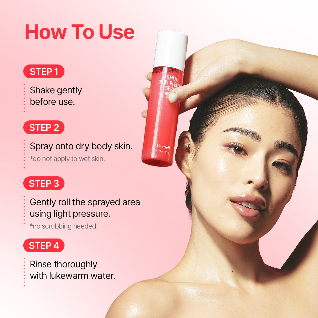 NEW] Aha Omija Ceramic Body Peeling Spray – PARNELL(US)