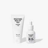 [Brightening Boost Duo] Niacinamide Brightening Serum + Wash-Off Pack